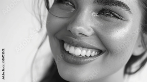 Smiling model wearing sunscreen, promoting healthy summer skin and radiant beauty.