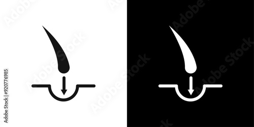 hair transplant icon logo set vector