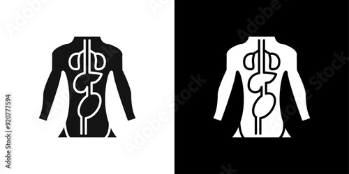 human body anatomy icon logo set vector