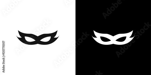 Mask icon logo set vector