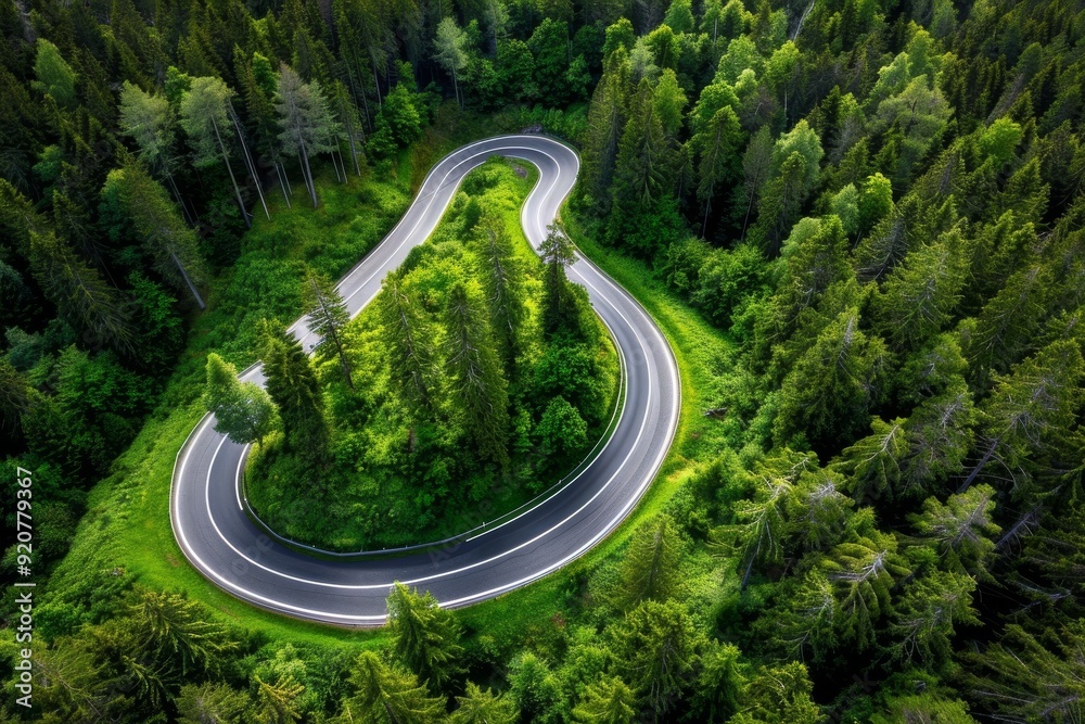 Curvy road in rocky mountain, Transfagarasan road in Romanian Carpathians, time-lapse video. Beautiful simple AI generated image in 4K, unique. Curvy road in rocky mountain, Transfagarasan road in Romanian Carpathians, time-lapse video. Beautiful simple AI generated image in 4K, unique.