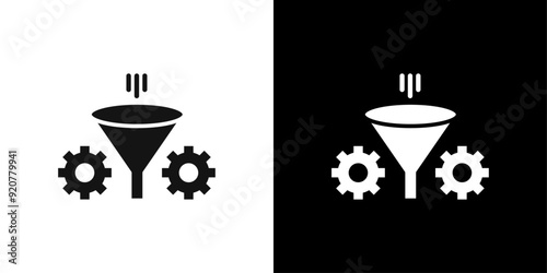 refinement icon logo set vector