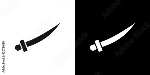 sabre icon logo set vector