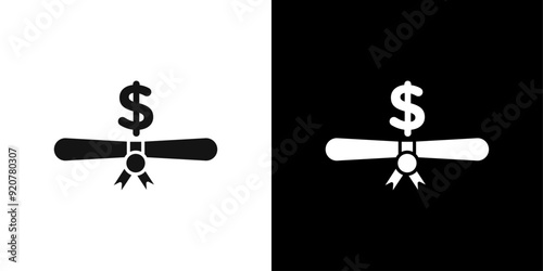 Scholarship icon logo set vector