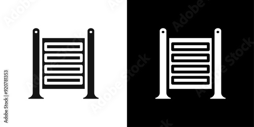 trellis icon logo set vector