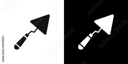 Trowel icon logo set vector