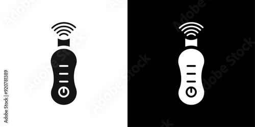 Ultrasonic face skin scrubber icon logo set vector