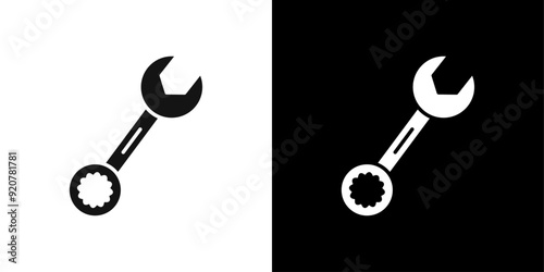 Wrench icon logo set vector