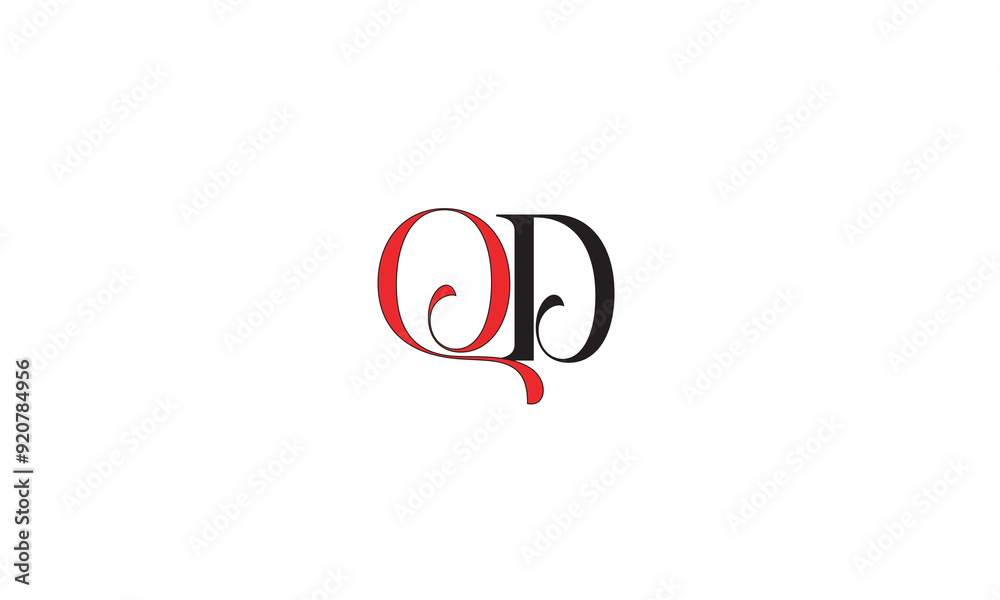QD, DQ, D, Q Abstract Letters Logo Monogram QD, DQ, D, Q Abstract Letters Logo Monogram