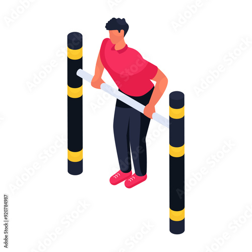 Perfect design illustration of street workout 

