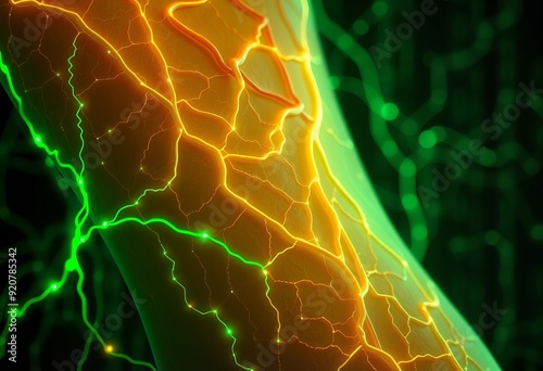 Codex of Veins A close up of human veins pulsing with life their
