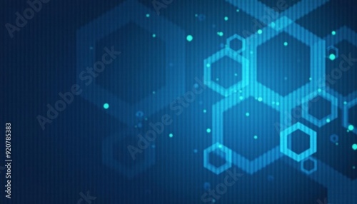  Digital abstract art with geometric shapes and glowing effects