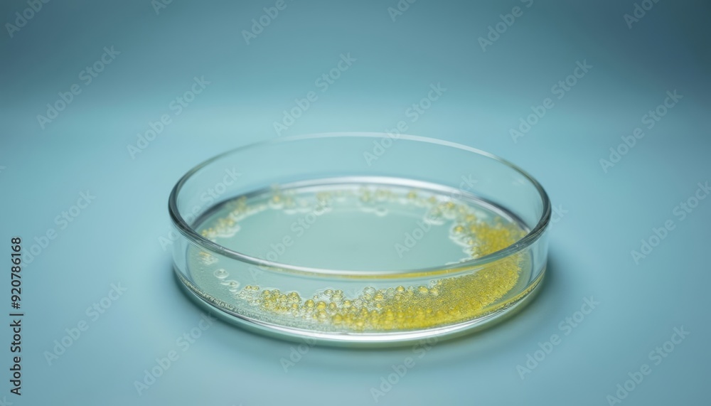Microscopic life in a petri dish Microscopic life in a petri dish