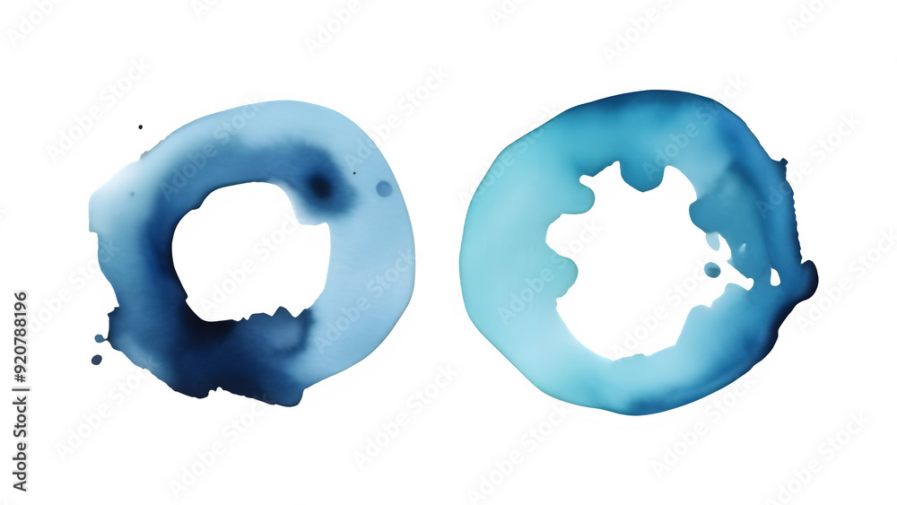 Blue watercolor ring Blue watercolor ring