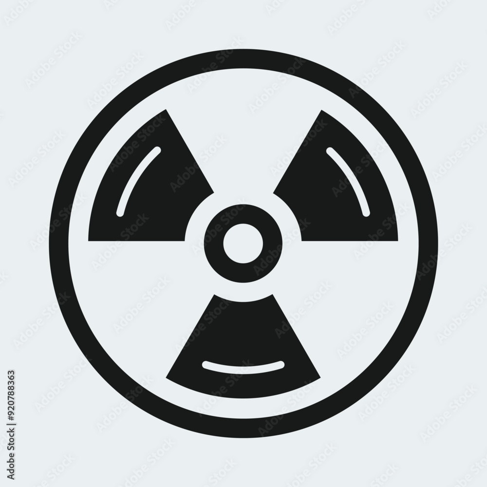 Nuclear concept icon stock illustration Nuclear concept icon stock illustration