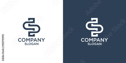 letter s abstract monogram logo vector design
