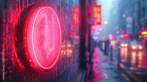 Vibrant Pink Neon Sign Close-Up