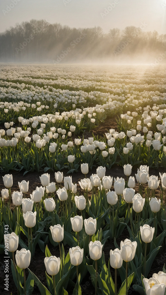 Fototapeta premium field of tulips