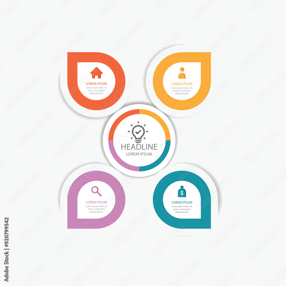 Gradient infographic step 5