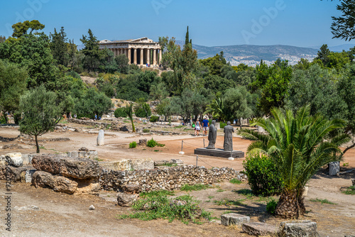 Grèce, Athènes, L’Agora d'Athènes, ou agora classique photo