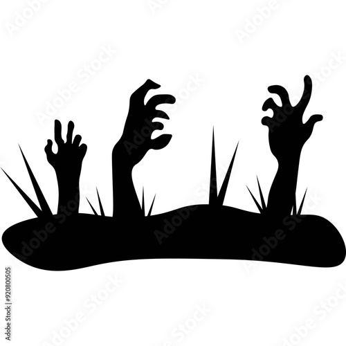 Zombie Hand Silhouette