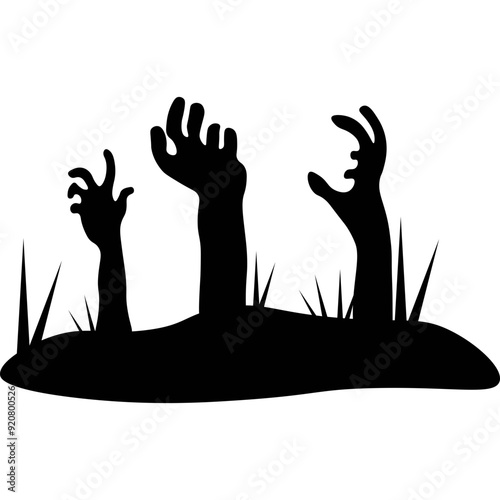 Zombie Hand Silhouette