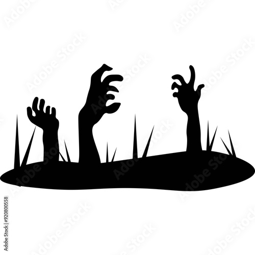 Zombie Hand Silhouette