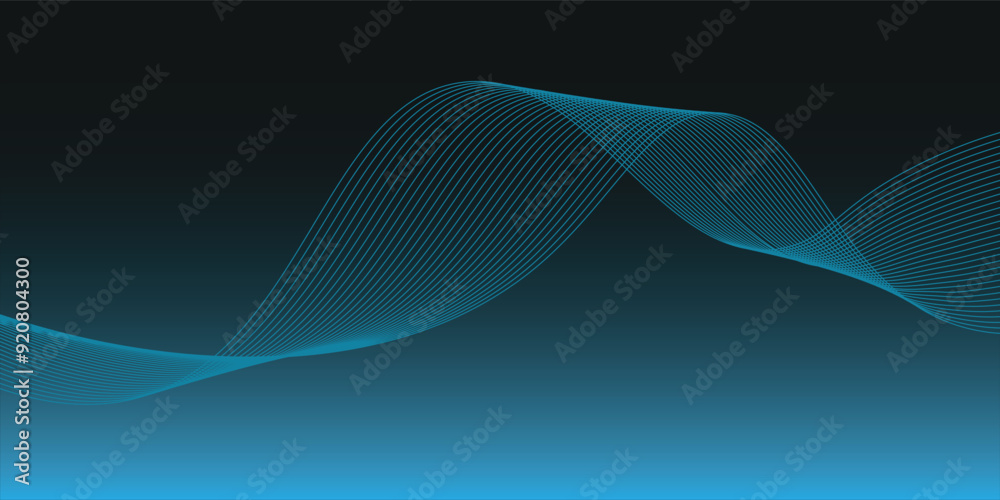 Abstract blue smooth wave on a white background. Dynamic sound wave. Design element. Vector illustration. Abstract blue smooth wave on a white background. Dynamic sound wave. Design element. Vector illustration.