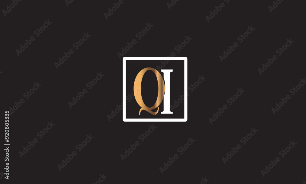 QI, IQ, I, Q Abstract Letters Logo Monogram QI, IQ, I, Q Abstract Letters Logo Monogram