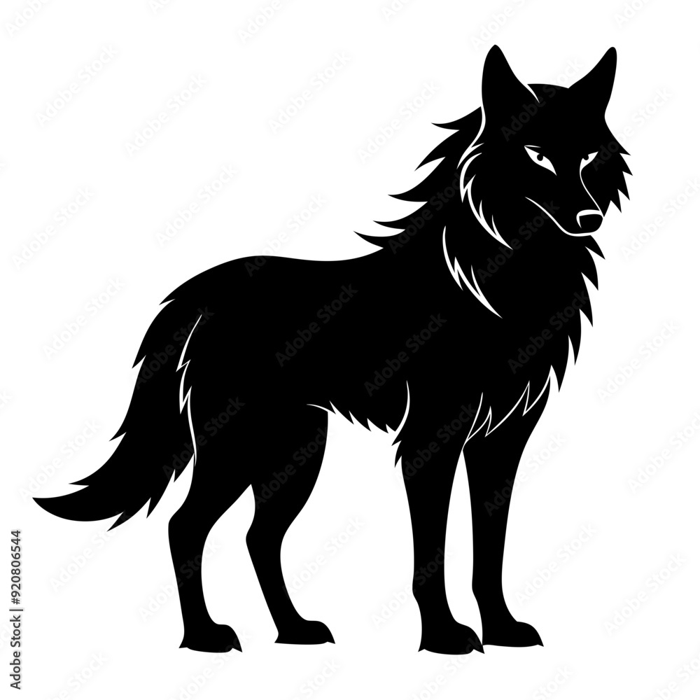 wolf silhouette wolf silhouette