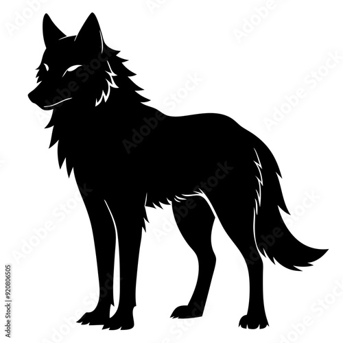 wolf silhouette