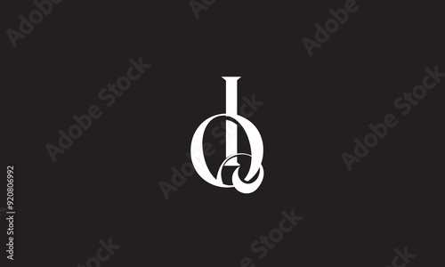 QI, IQ, I, Q Abstract Letters Logo Monogram