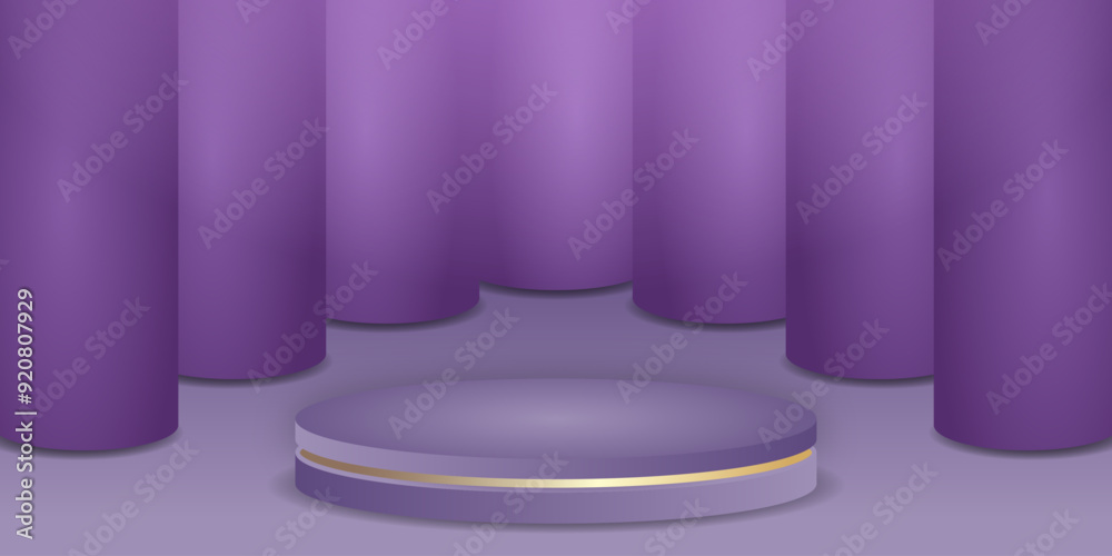3d background products display podium with platform. stand to show cosmetic product on podium 3d. Stage showcase on pedestal display background studio