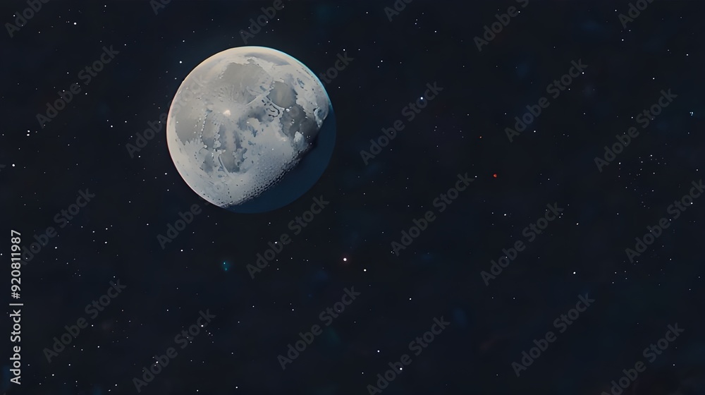 Obraz premium moon at night sky Generative Ai 