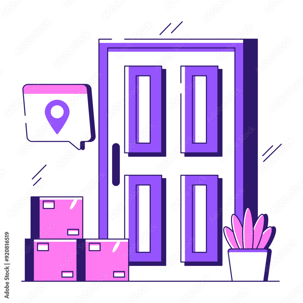 Conceptual design illustration of door delivery
Conceptual design illustration of door delivery
