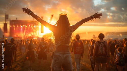Sziget Festival in Budapest, Hungary. A sense of camaraderie, freedom, and revelry fills the air as music lovers from all over the world gather at Ã