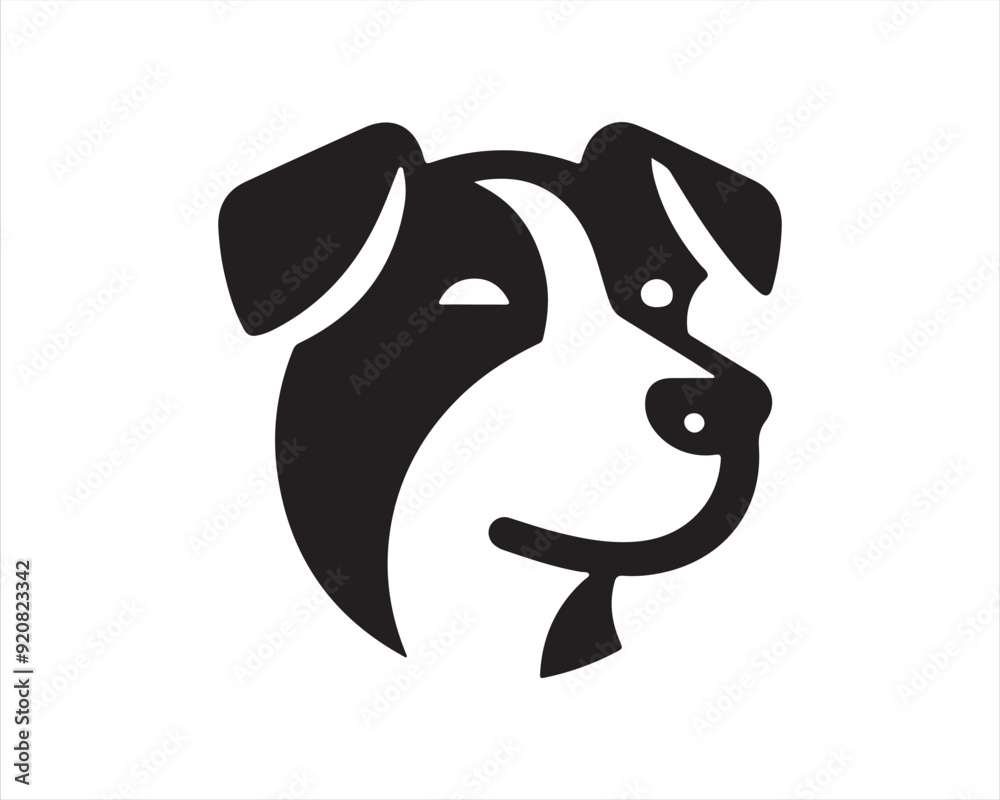Dog logo design icon symbol vector illustration. Dog logo design icon symbol vector illustration.
