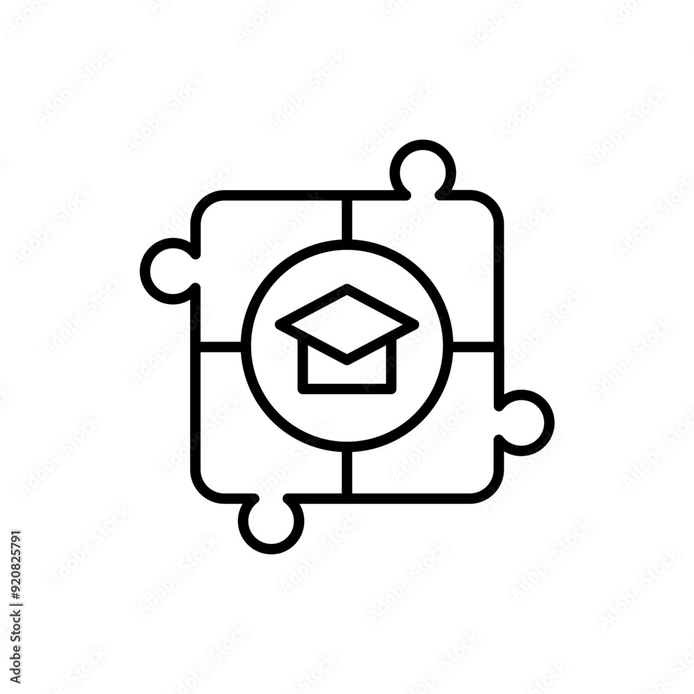 Academic solving outline icons, minimalist vector illustration ,simple transparent graphic element .Isolated on white background Academic solving outline icons, minimalist vector illustration ,simple transparent graphic element .Isolated on white background