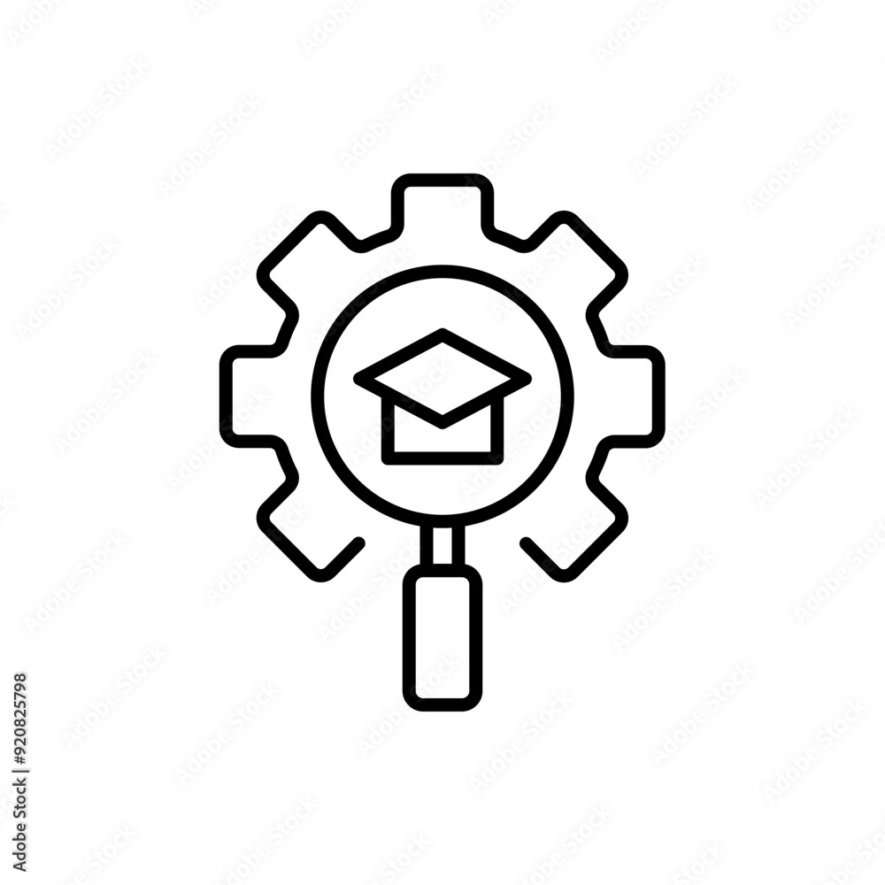 Academic research outline icons, minimalist vector illustration ,simple transparent graphic element .Isolated on white background Academic research outline icons, minimalist vector illustration ,simple transparent graphic element .Isolated on white background
