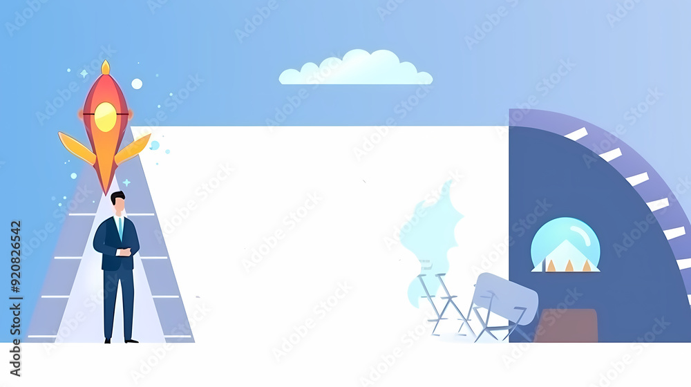 starting a new business project startup innovation vector image,Leave space for entering text. starting a new business project startup innovation vector image,Leave space for entering text.