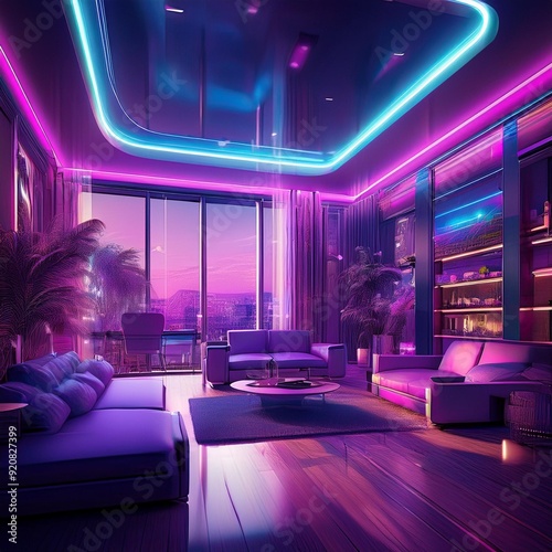 Modern luxury house interior architecture