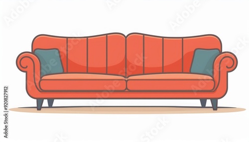 Obraz na płótnie Sofá vectorial.