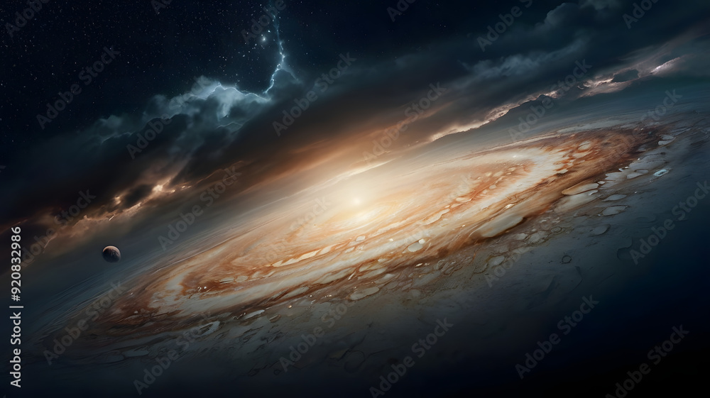 Fototapeta premium the sun rising, ai generated