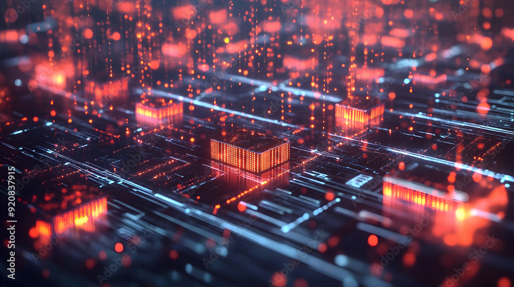 Quantum Computers Solving Complex Problems - An illustration of quantum computers working on intricate calculations and simulations, with glowing quantum circuits and data streams Quantum Computers Solving Complex Problems - An illustration of quantum computers working on intricate calculations and simulations, with glowing quantum circuits and data streams