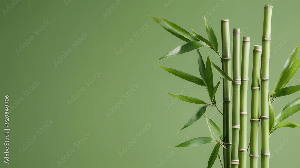 Naklejka premium Embracing Sustainable Living: Global Celebration of Bamboo in Minimalist Creative Illustrations