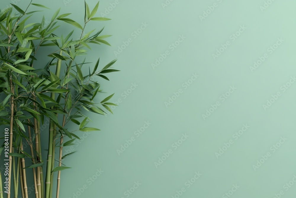 Cultural Diversity and Conservation: Minimalist Bamboo Forests Illustration
