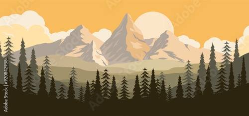 Landscape full screen mountains