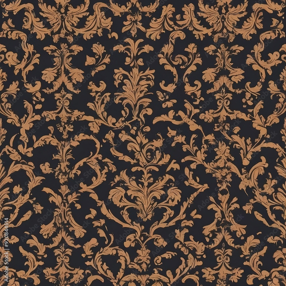Damask Pattern - Ornate, often symmetrical designs with a regal, traditional look. Damask Pattern - Ornate, often symmetrical designs with a regal, traditional look.