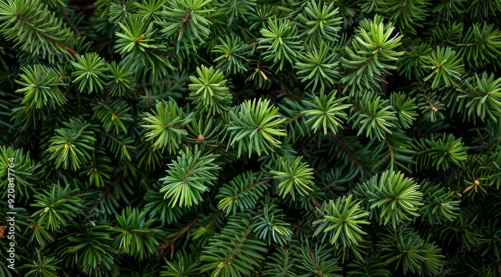 A detailed and vivid closeup view of vibrant green pine branches, showcasing the intricate texture of their needles and the fresh foliage, highlighting the beauty of nature in its full glory A detailed and vivid closeup view of vibrant green pine branches, showcasing the intricate texture of their needles and the fresh foliage, highlighting the beauty of nature in its full glory
