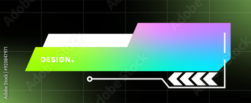 Modern pop up window illustration. Futuristic pop up interface.